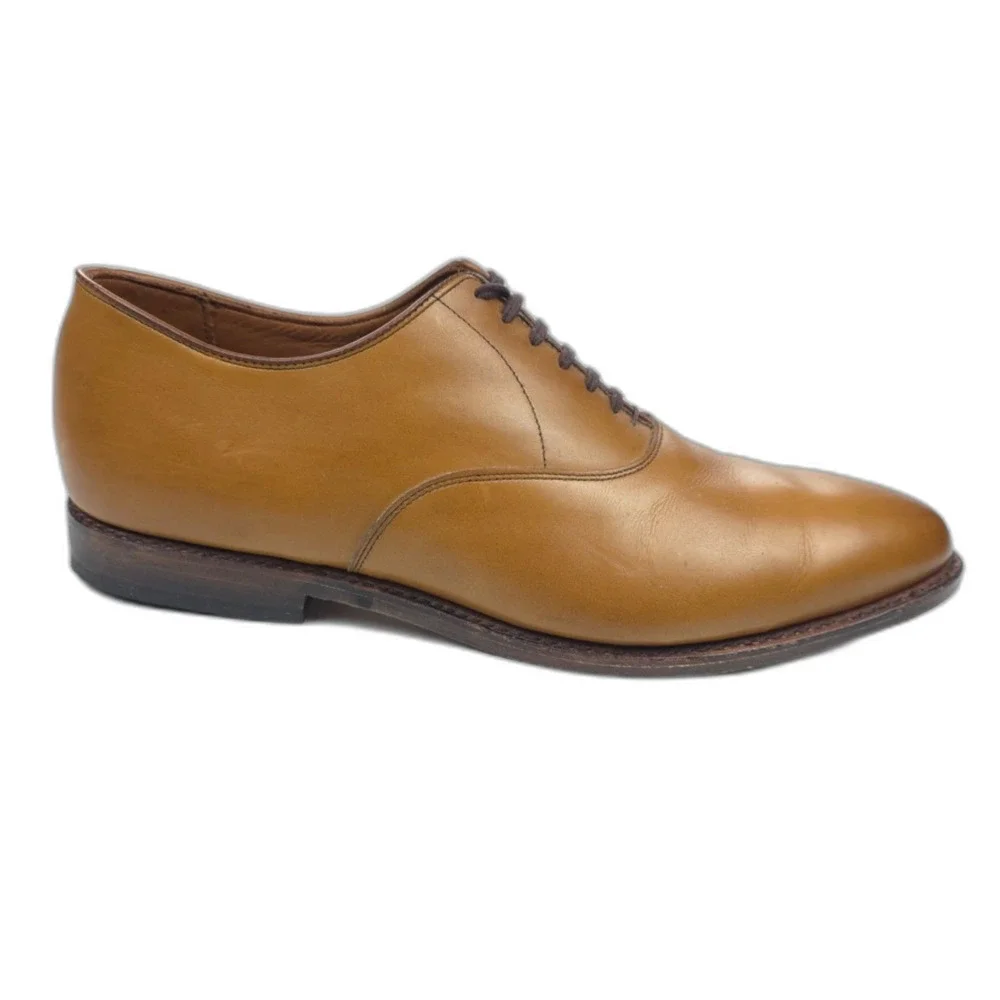 ALLEN EDMONDS Carlyle Plain-toe Oxford Dress Shoe Walnut Brown Leather Old Money